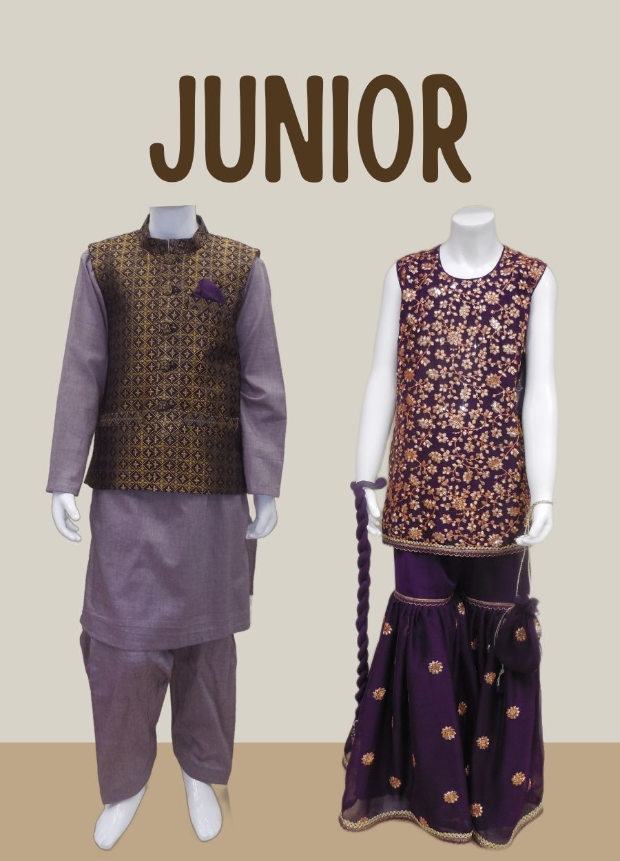 Junior sizes:  6-7 Years, 8-9 Years, 10-11 Years, 12-13 Years, 14-15 Years