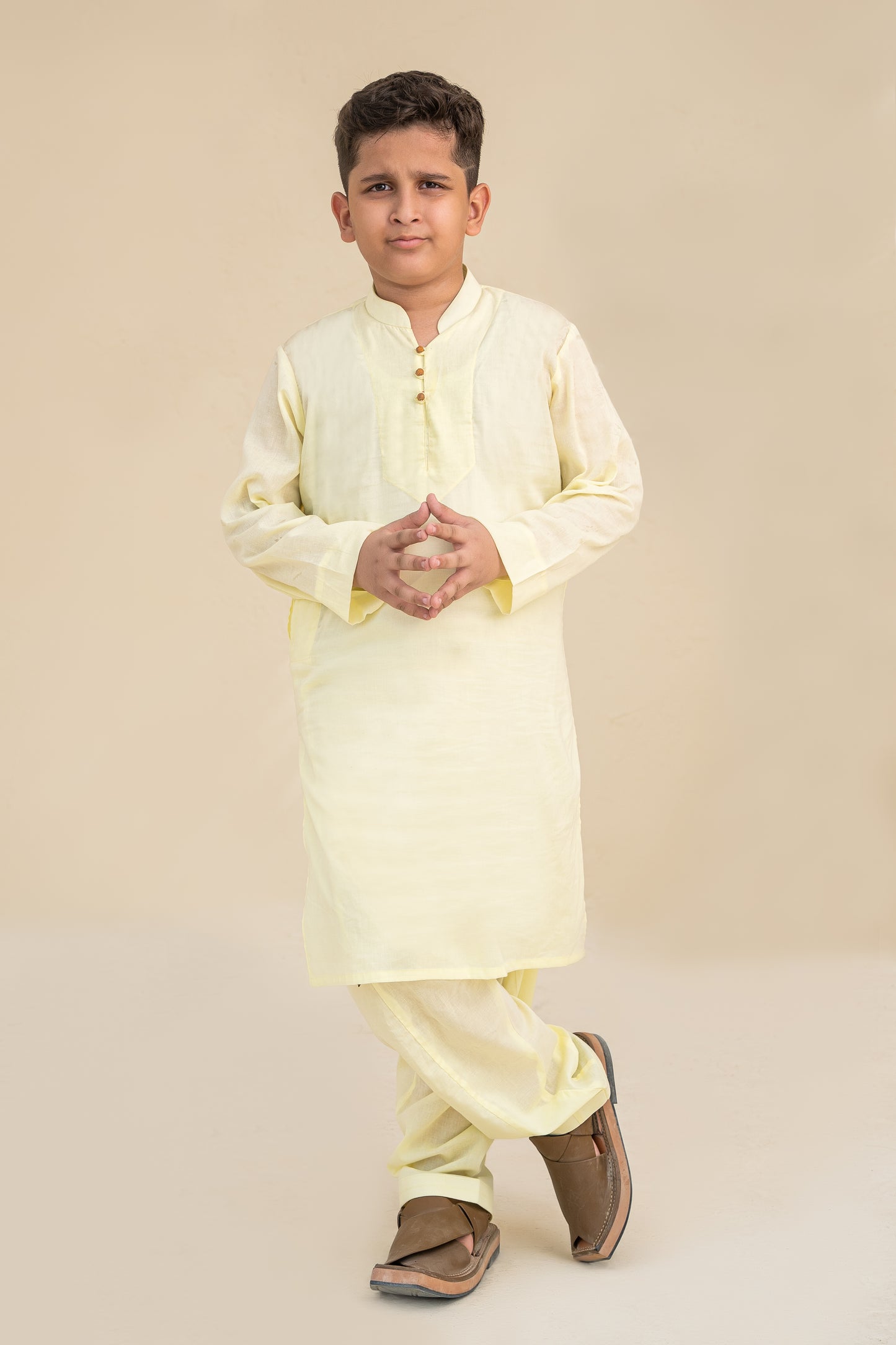 Lemon kurta shalwar.B3086