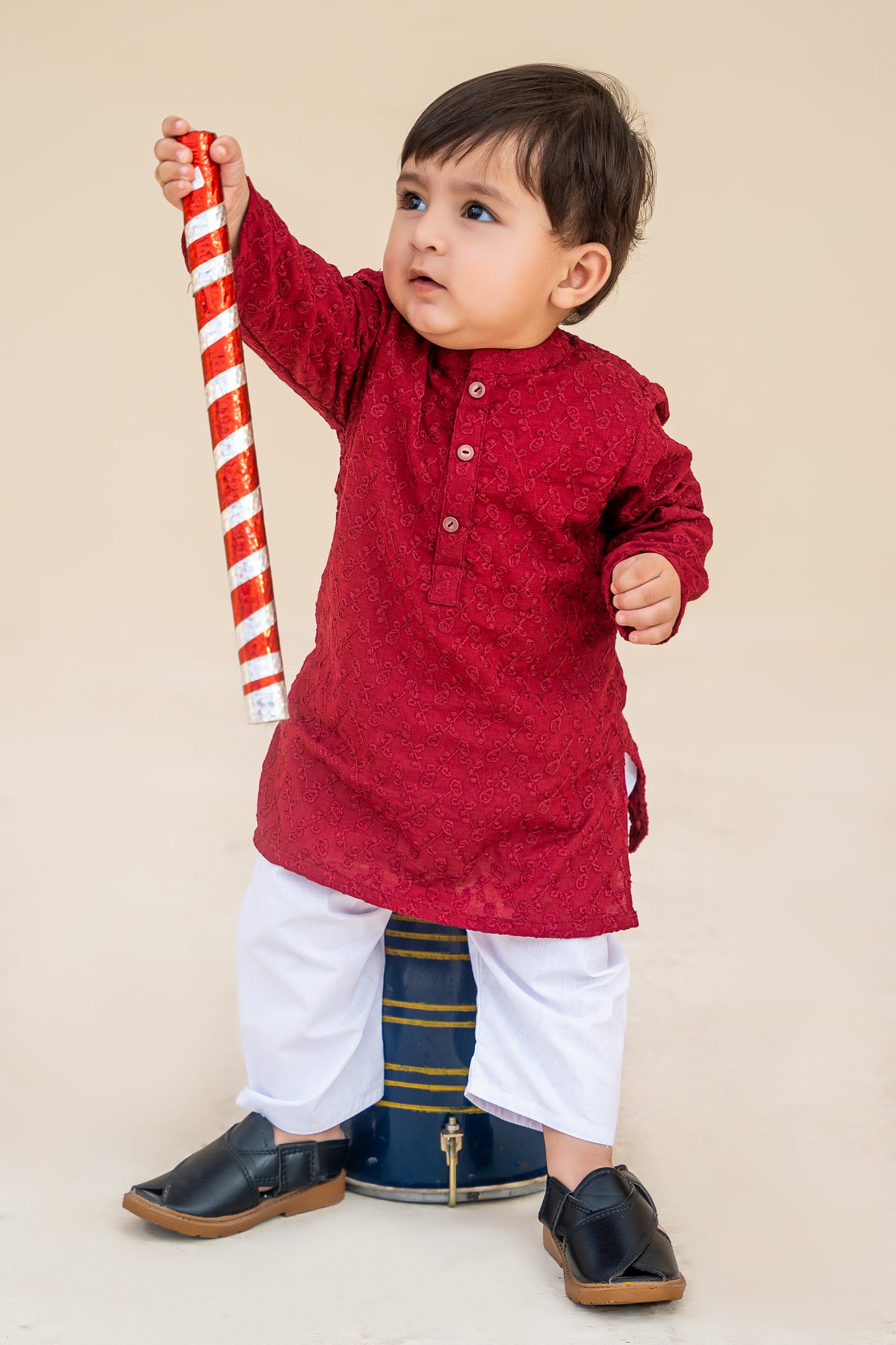 Maroon kurta shalwar.B4003