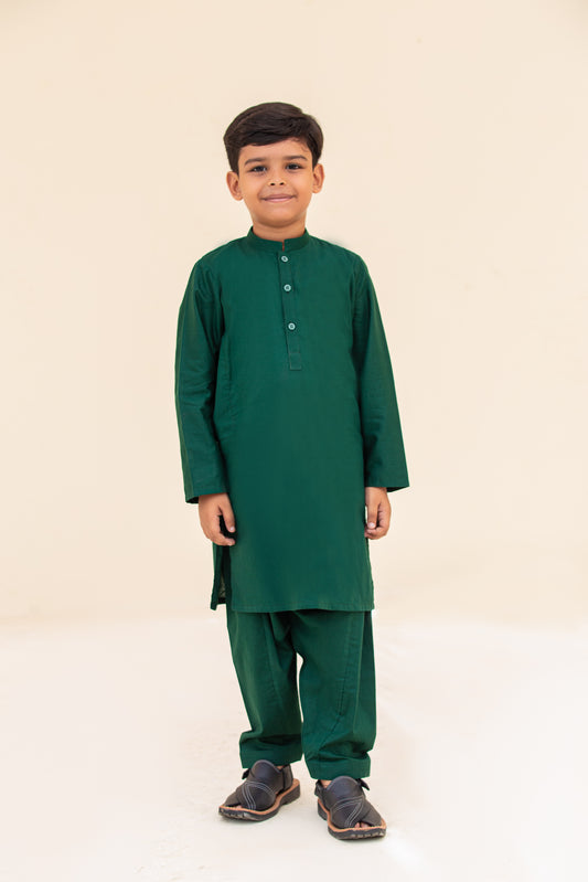 Green kurta shalwar.B4000