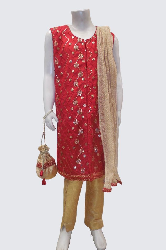 Kameez with Pants - Pinks & Blues 